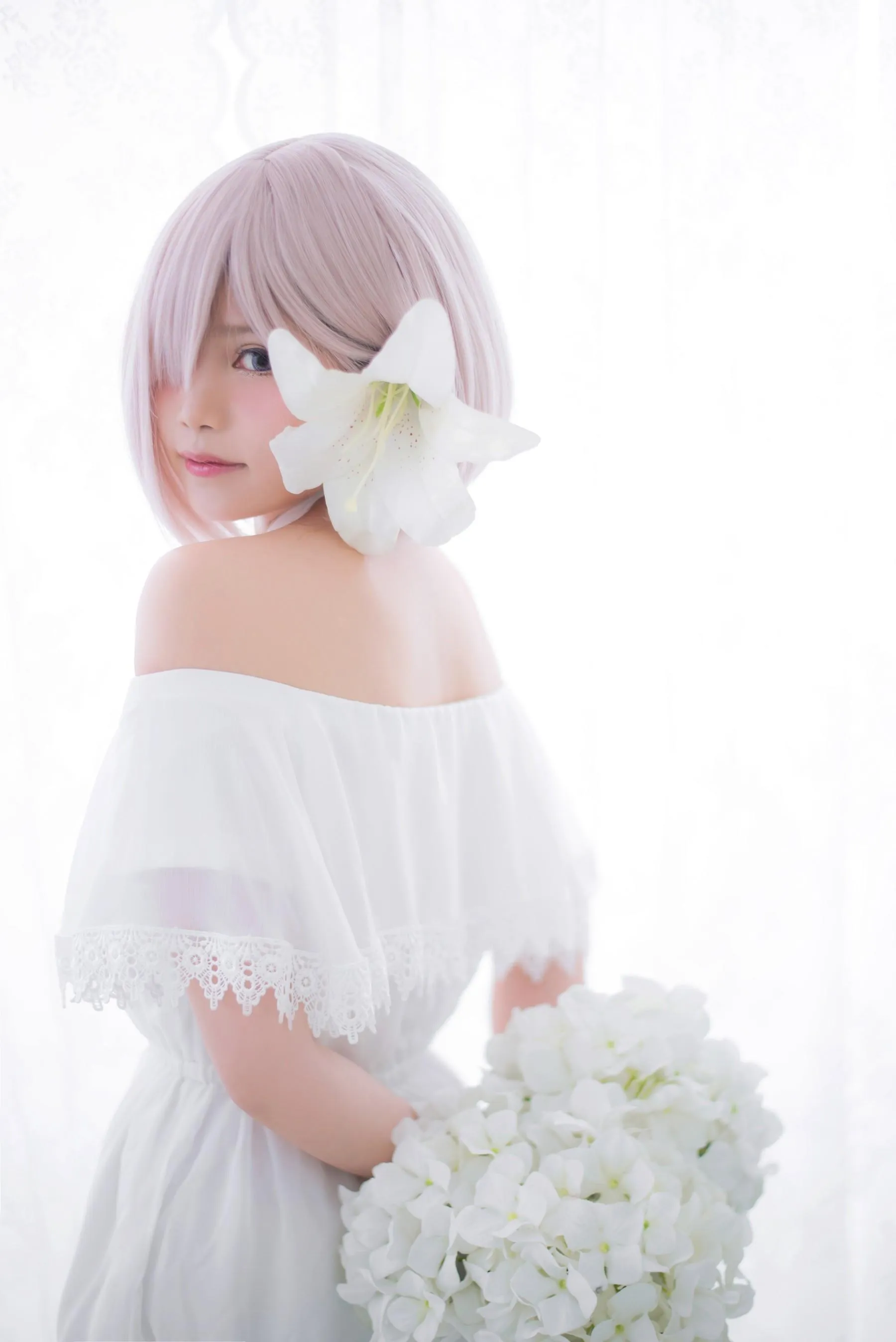 Miu只 – NO.05 Mashu White Dress [27P]插图4